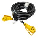 Camco Power Grip 30 Amp Camper/RV Extension Cord - Rated for 125V /3,750W - Features Heavy Duty 10-Gauge Copper Wire for Superior Conductivity & Coated w/Heat-Resilient PVC (55191)