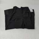 heipeiwa Women's Capris Crop Chiffon Pants Summer Beach Vacation Culottes Casual Dress Wide Leg Palazzo Pants (X-Large, Black)