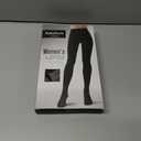 RubyRunk Fleece Lined Tights for Women, Warm Pantyhose leggings Women, Thermal Opaque Tights for Winter (Black)