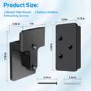 Blower Wall Mount Hanger for EGO Leaf Blower - Leaf Blower Wall Mount Bracket with Battery Holders Compatible with EGO 530 615 650 CFM Blower, Leaf Blower Attachments & Accessories for EGO Blower