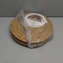 13 in Round Woven Boho Placemats Set of 8, Wicker Rattan Place Mats Chargers for Dinner Plates, Farmhouse Rustic Table Mats for Dining Table Decor (Natural Color)