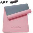 Yoga Mat,Non-Slip TPE Exercise Mat(1/4 Inch) for Pilates, Fitness & Barefoot Workouts, Home Gym Studio with Strap & Bag