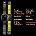 Magnetic Titanium Band Compatible with Apple Watch Ultra 3/2/1 Band 49mm Series 11 10 46mm 45mm 44mm 42mm SE 3/2/1 9 8 7 6 5 4,Luxury Silicone Dual-Layer Link For iwatch Men Women