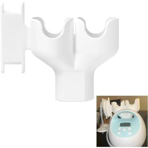 Bottle & Hose Holder for Spectra S1 & S2Dual Bottle Organizer with Hose Wrap Arm,Space-Saving Design, Easy Installation (New Breast Pump)