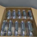 KOMUEE 10 Packs 30 oz Glass Meal Prep Containers,Glass Food Storage Containers with Lids,Airtight Lunch Bento Boxes,Microwave,Freezer and Dishwasher,Gray