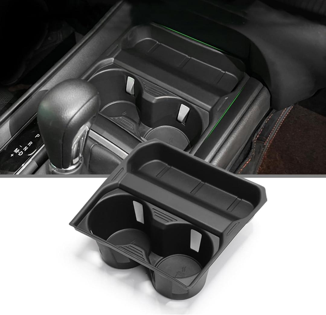 Yumzeco Compatible with 2023 2024 2025 2026 Mazda CX-50 Cup Holder Insert, 2023 2024 2025 2026 CX 50 Center Console Cup Holders Inserts for Mazda CX-50 Accessories