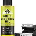 Grill Cleaning Oil Spray 8 oz - Non-Stick Natural Cleaner for Outdoor Barbecues, Grates, and Griddles - BBQ Accessories (Citrus Orange Scent)
