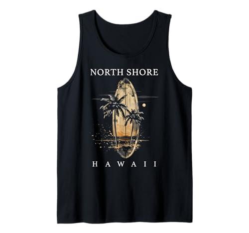 Surf Board North Shore Hawaii Oahu Haleiwa Surfer Tank Top 2XL