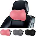 LIQUN Car Seat Neck Pillow, Skin Friendly Car Head Pillow, Memory Foam Neck Support, Driving to Relieve Neck Pain and Shoulder Pressure, (Pink)