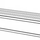 18 Inch Bathroom Towel Rack Towel Bar Towel Shelf Chrome Stainless Steel and Zinc Alloy Wall Mount 1pc for House Lavatory and Hotel