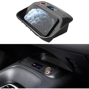 Wireless Charger for Toyota Corolla 2019-2023,Center Console 15W Wireless Charger Pad with QC 3.0USB Fast Charging Port,Phone Charging Station for Car Apply to Wireless Charge Supported Phone