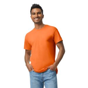 Unisex Heavy Cotton™ T-Shirt - High Viz Safety Orange, Size L, 2 Pack