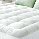 Niagara Sleep Solution Ultra Soft King Size Mattress Topper - Viscose Made from Bamboo Pillow Top Mattress Pad for Back Pain Relief - Naturally Cooling for Hot Sleepers, Sage