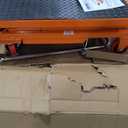 VEVOR Hydraulic Lift Table Cart, 330lbs Load Capacity 50 Inch Lifting Height, Manual Single Scissor Lift Table with Non-Slip Pad and 4 Wheels, Hydraulic Scissor Cart for Material Handling, Orange