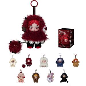 POP MART SKULLPANDA You Found Me! Series Plush Doll Pendant Blind Box Figures, Collectible Toys, Holiday Birthday Gifts for Girlfriend Daughter Girls and Boys, Single Box