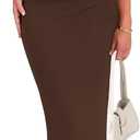 BTFBM Women Formal Cocktail Dresses Summer 2026 One Shoulder Twist Strap Ruched Bodycon Elegant Wedding Party Maxi Dress (Brown, M)