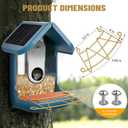 Perch Extender for Bird Buddy, Gold Metal Accessories for Bird Buddy, Custom-Fit Extended Perch with Screws and Washers, Durable Weather-Resistant Add-On for Bird Watching