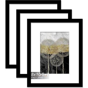8x10 Picture Frame Set of 3 for Photo Poster Horizontally/Vertically