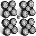 Head Shaver Replacement Heads Shaver Replacement Blades Refills Compatible with Freebird Shaver (4)