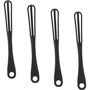 Veemoon Manual Egg Beater Set of 4 - Hand Crank Whisks for Mixing Eggs Cream and Batter - Pp Material Kitchen Gadget for Baking and Cooking