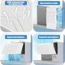 Window Air Conditioners Deflector Universal - Room Air Conditioner Window Baffle Adjustable Wind Direction - Prevent Direct Blowing of Cold Air -Ac Air Vent Deflector Easy to Install (1)