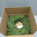 Somikis 24 Inch Christmas Wreaths for Front Door Real Touch Norfolk Pine Wreath for Winter Indoor&Outdoor Porch Windows Wall Home Decor, Realistic Wreath for All Seasons