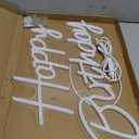 Happy Birthday Neon Sign for Backdrop, LED Happy Birthday Light Up Sign, USB Powered Dimmable Neon Light for Birthday Party Decorations, Wall Decor, White, 16.5 x 12 inch