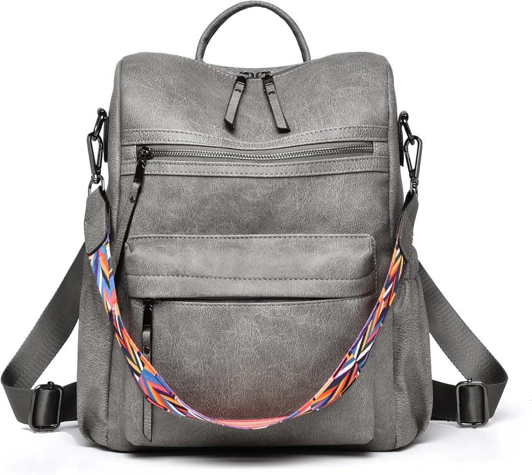 Dora & Liz Womens Backpack Purse Leather Backpack Purse for Women Travel Fashion Backpack Designer Ladies Shoulder Bags