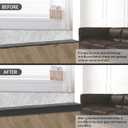 Aluminum Floor Transition Strip, 2Pcs 35.4in x 3.9in, Matte Black