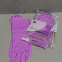 PACIFIC PPE 4 Pairs Reusable Dishwashing Cleaning Gloves with Latex Free, Cotton Lining, Kitchen Gloves, Purple, Small
