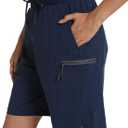 Women's Hiking Cargo Shorts Quick Dry Lightweight Shorts for Travel Athletic Golf Casual Golf Casual (Blue, XL)