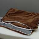 HOMBYS Recliner Seat Cushion with Lumbar Support Pillow and Adjustable Headrest, Medium Firm Foam Filling Chair Pad and Back Support, Non-Slip Design for Comfort and Pressure Reduce, Brown