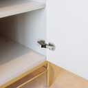 Ravinte 30 Pack Hidden Hinges Soft Close Surface Mount Kitchen Cabinet Hinges, No Pre-drilled for Kitchen Cupboard