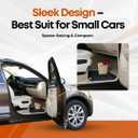 Car Trash Can Waterproof Vehicle Garbage Bin, Leakproof Anti Slip Floor Mat Clip Trash Bag Holder for Car, Truck, SUV, Van Portable Auto Trash Container with Stability Clips (Mocha, Small)
