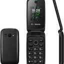 Yoidesu 2G F4 Flip Phone, Dual SIM SOS Large Buttons Easy to Use Senior Phone with LED Lights. Large Screen Powerful Speaker, 1.77in Display for Elderly Children (US Plug 110V) (Black)