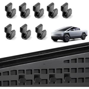 8 Pack molle Board Hook for Pickup Trucks,Panel Accessories,for MOLLE Panels and Vault Cargo Dividers (Aluminium Alloy)