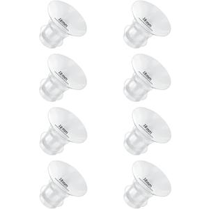 Flange Inserts 18mm 8PC Compatible with Momcozy S12 pro/S9 pro/S9/S10/S12/Medela/TSRETE/Spectra/Bellababy etc 24mm Wearable Breast Pump, Reduce 24mm Tunnel Down to Correct Size
