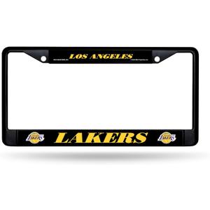 Rico Industries NBA Basketball Standard Black Chrome Frame with Decal Inserts 12" x 6" Car/Truck Auto Accessory