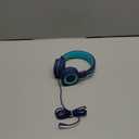 Kids Headphones - noot products K11 Foldable Stereo Tangle-Free 3.5mm Jack Wired Cord On-Ear Headset for Children/Teens/Boys/Girls/Smartphones/School/Kindle/Airplane Travel/Plane/Tablet (Navy/Teal)