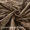 Homzard Luxury Velvet Quilt Set Queen Size Bedding, Mocha Brown Comforter Set, Ultra-Soft Striped Channel Stitch All Season Comforter, Thermal Bedspread Coverlet with 2 Pillow Shams