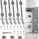 Pocket Door Slide 24 Inch 6-Pack, Pisman Hardware Kit for Cabinet Doors
