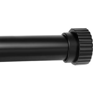 Heavy Duty Curtain Rods for Windows 30 to 90 Inch, 1 Inch Diameter Adjustable Black Curtain Rod Set with Easy Installation and Modern Design (Black,30"-90")