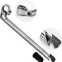 BuleVina Bike Quill Stem 22.2mm x 300mm Clamp 25.4mm Aluminum Alloy and Steel Gooseneck Shape 1 Bolt Road Bicycle Handlebar Stem Y Clamp for Fixed Gear (300mm/11.8 Inch Length)