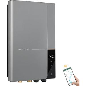 Electric Tankless Water Heater WINTEMP 27kW 240V, Whole House Hot Water Supply, On Demand Instant Endless Water Heater, with LED Temperature Display, WiFi Control, Up to 6.3 GPM, ETL Certified (Gray)