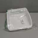 Medium Plastic Pantry or Fridge Bin Organizer, White by Home Basics, 10"x10"