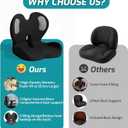 Ergonomic Seat Cushion,Office Chair Cushion with Lumbar Support Pillow,Car Orthopedic Seat Cushions,Designed for Sciatica,Tailbone,Back Pain Relief,for Office,Car,Truck,Home,Desk Chair