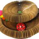 Kitty Curls Cat Scratcher  Durable Magnetic Shape-Shifting Design Protects Furniture, Reduces Destructive Scratching & Boosts Play for Indoor Cats and Kittens  Interactive Cardboard Cat Toy