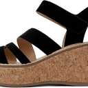 Soda “Sheet” ~ Women Round Toe Multi Strap Wedge Sandal 8