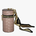 Multi functional small bag, women's bag pendant, with decorative scarf keychain, pink