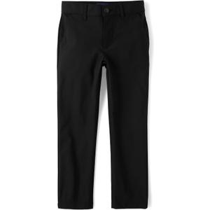 The Children's Place, Boys, Uniform Quick Dry Chino Pants,Black, 8